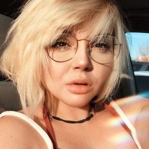 Unisex Gold Frame Aviator Clear Lens Glasses